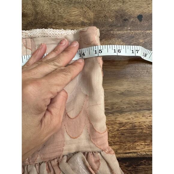 Alice + Olivia Pale Pink Saydee Sweetheart Neckline Mini Dress Size - Picture 12 of 13